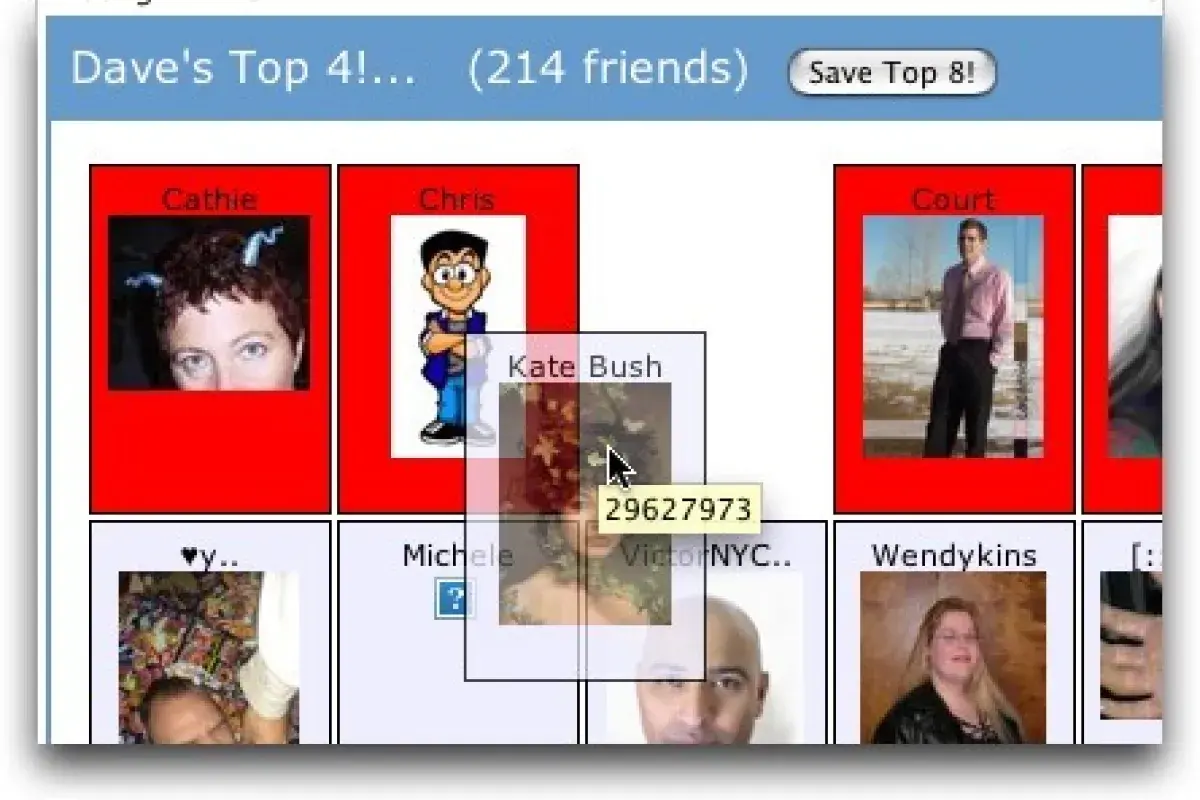 The Infamous “Top 8” Friends List