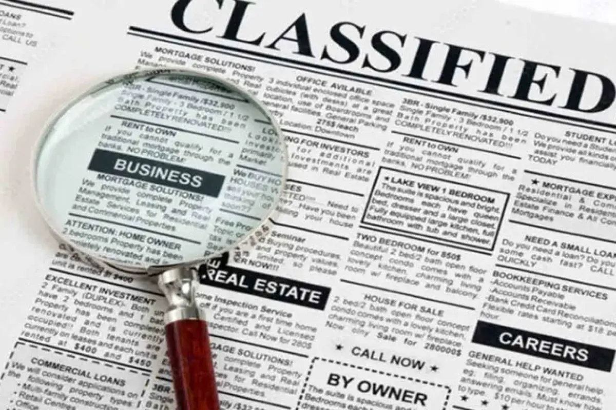 Classified Ads in Newspapers