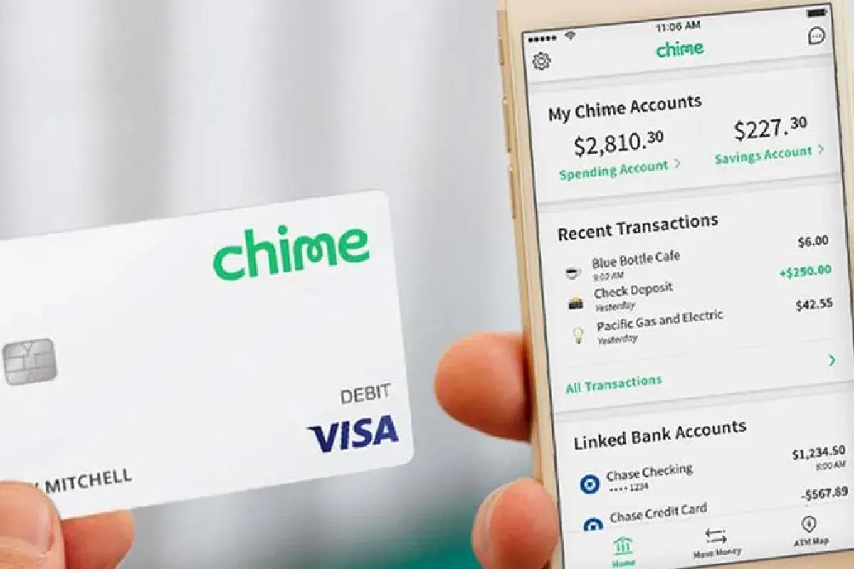 Digital only bank mobile interface on smartphone screen