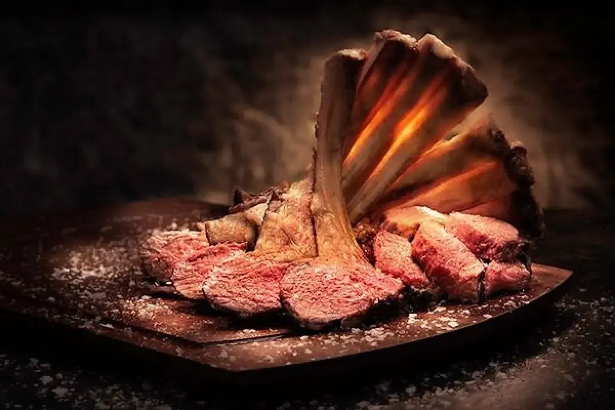 Signature Salt Presentation at Nusr Et Steakhouse
