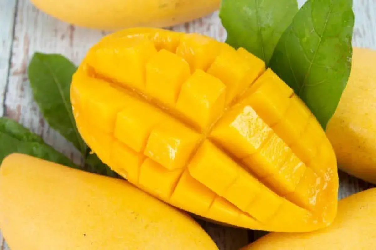 Fresh mango for glowing skin and natural brightness
