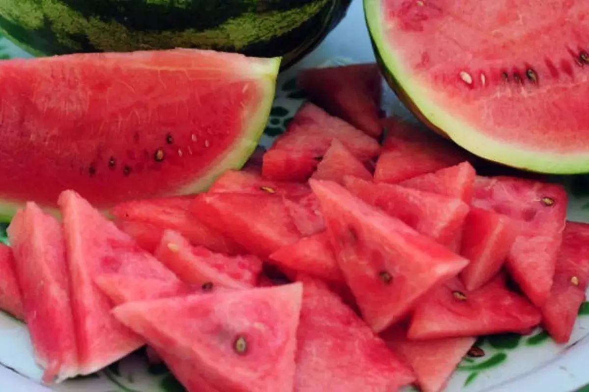 Fresh watermelon for skin hydration and glow