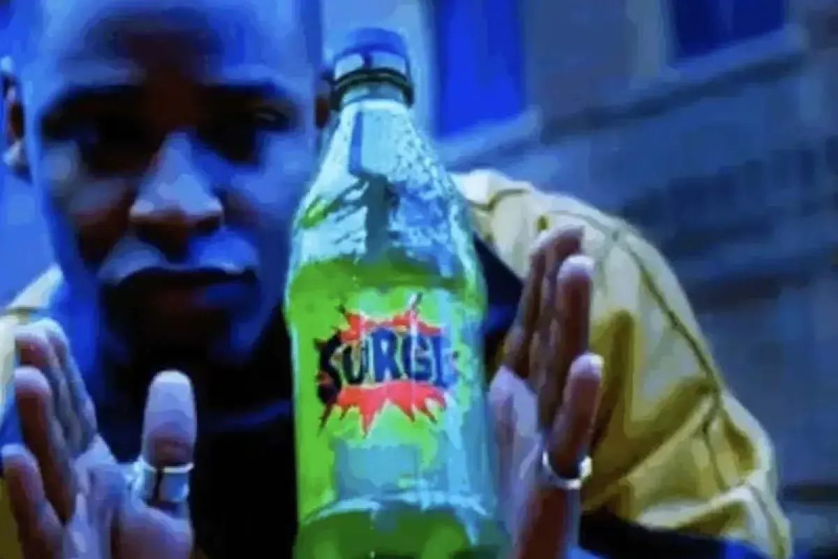Original Surge soda bottle