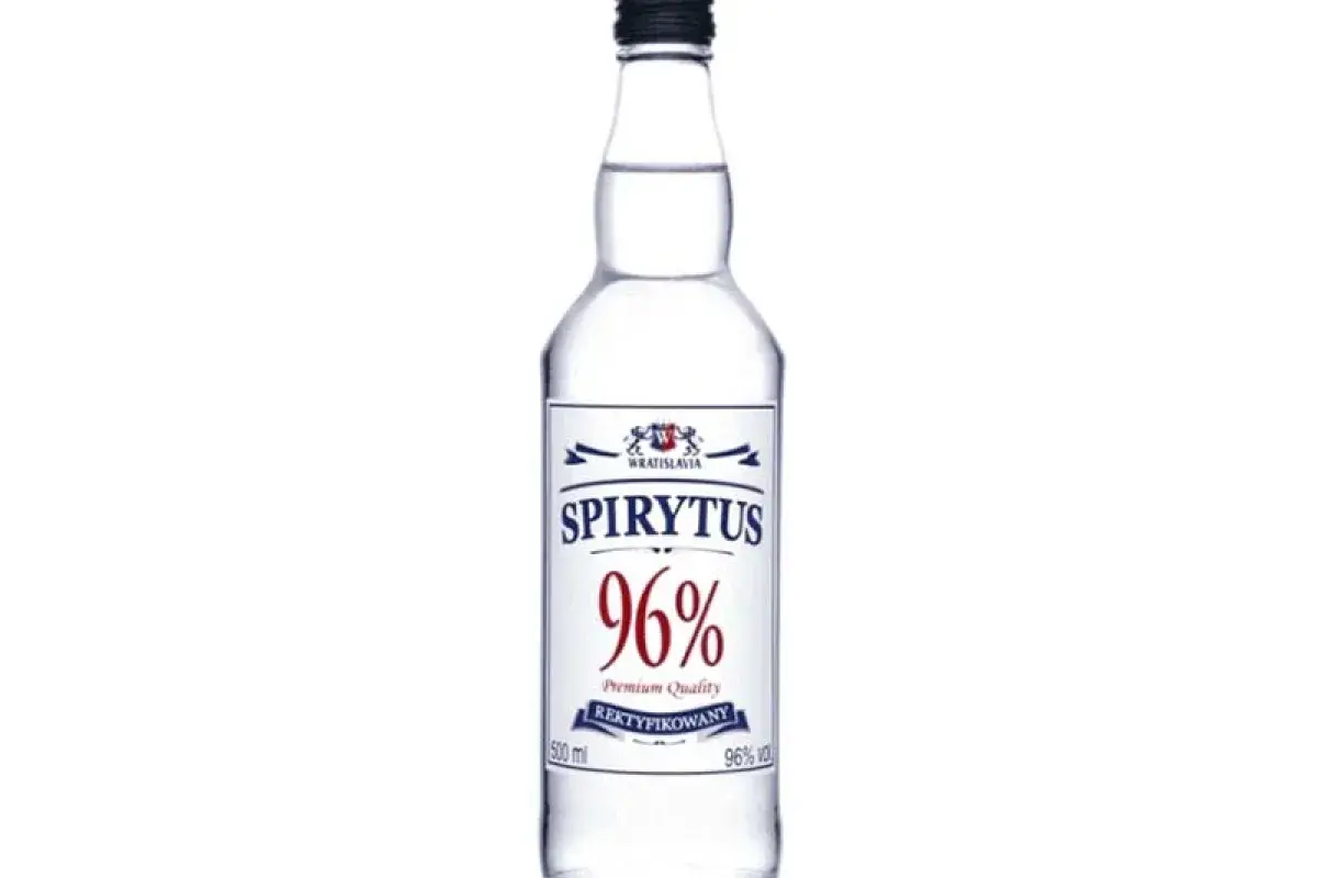 High-proof Spirytus Rektyfikowany vodka bottle
