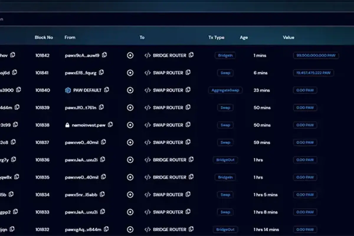 Blockchain Transparency Visualization