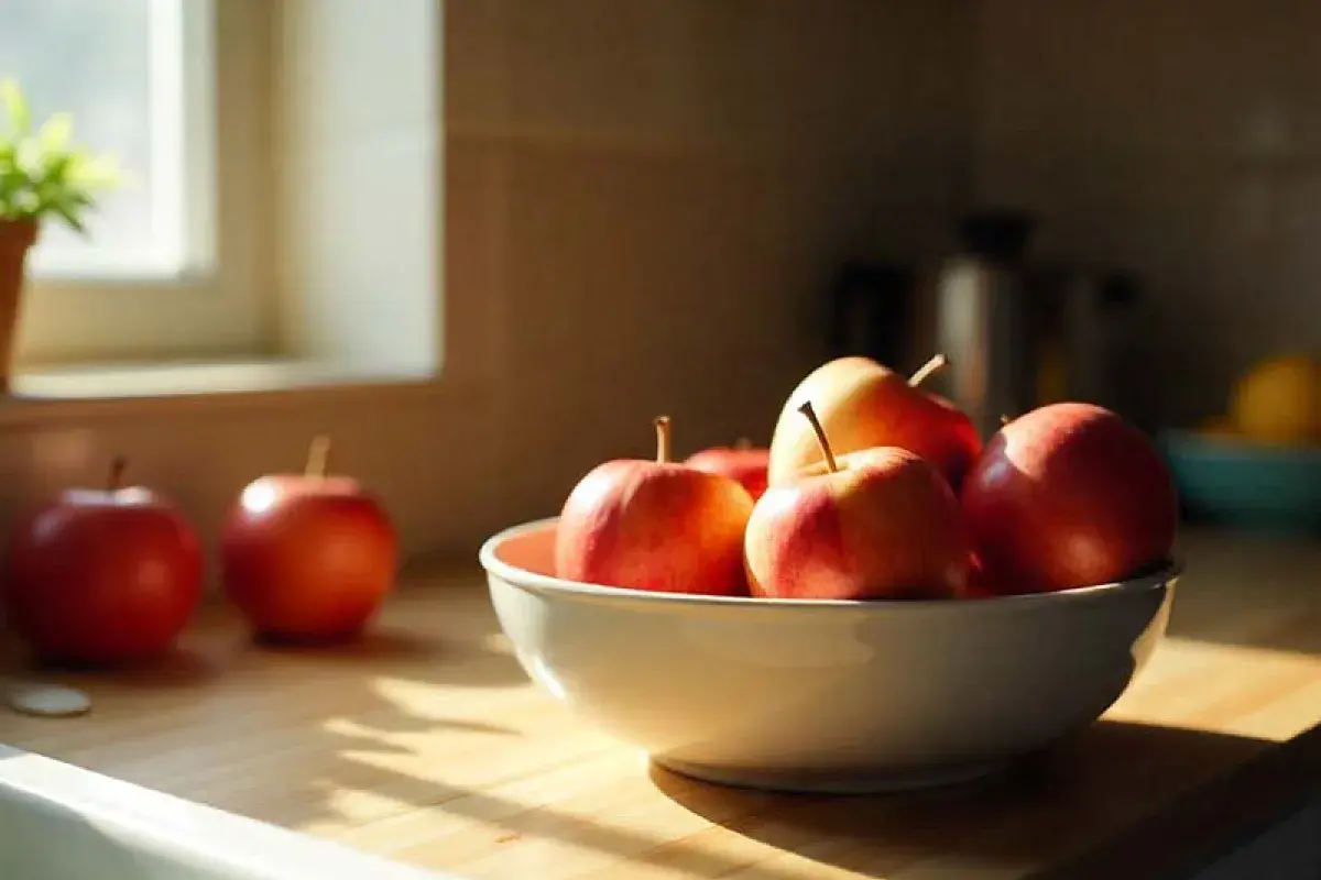  Apples Stored on Counter