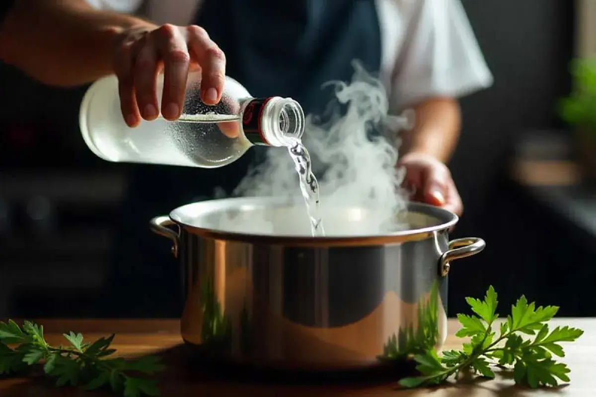 Vodka used in cooking