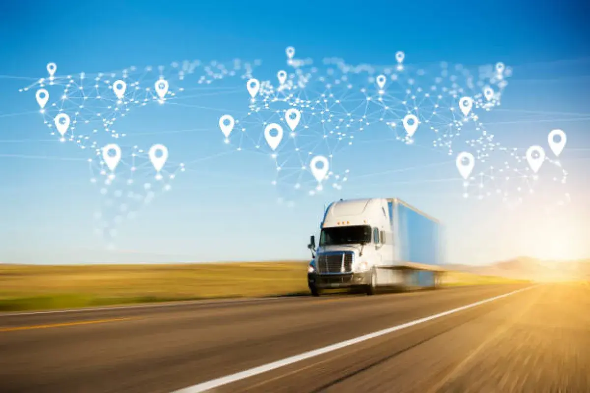 Blockchain Supply Chain Illustration