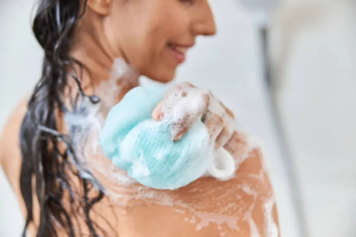 Gentle cleansing with a soft cloth