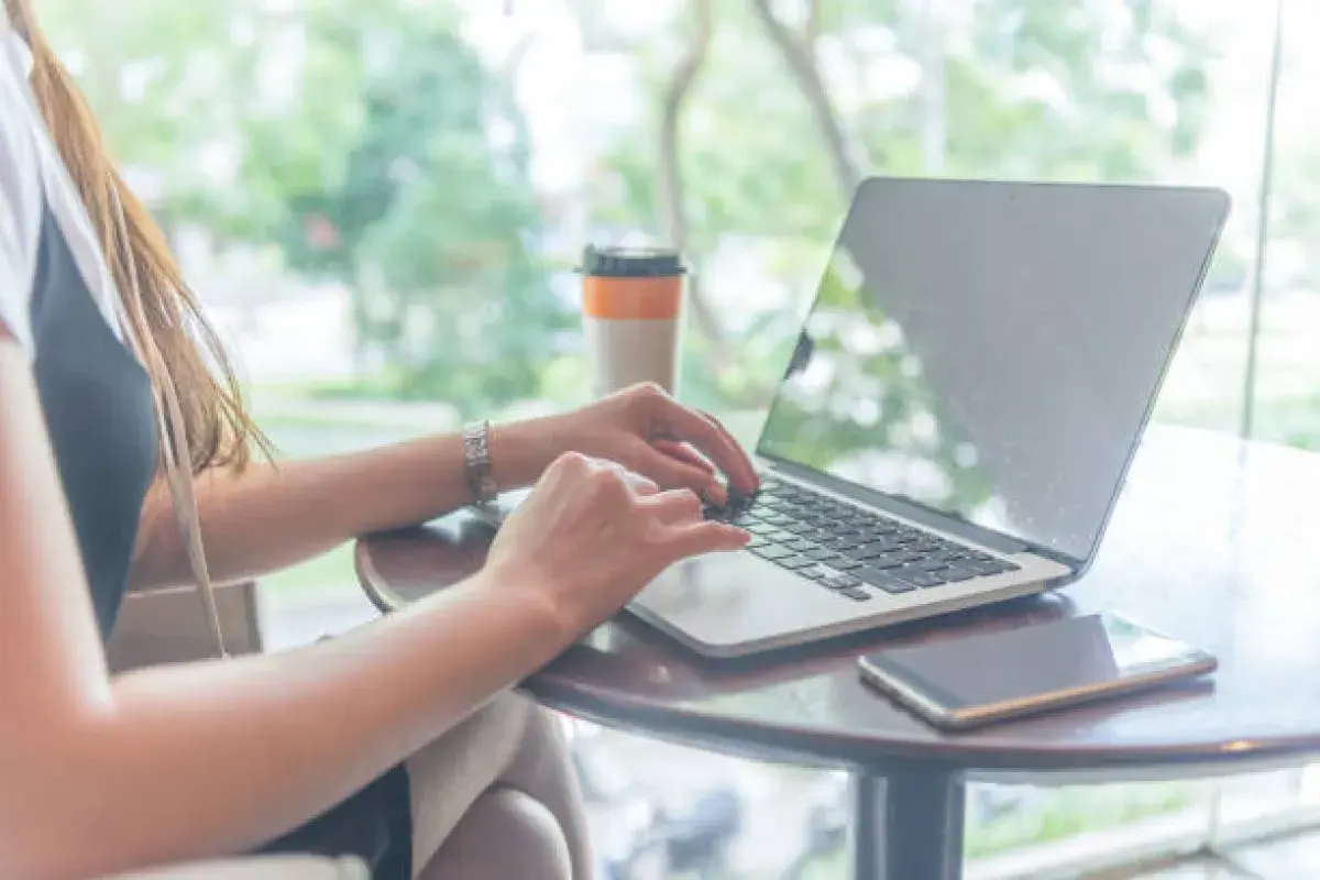 Freelance worker earning side income through online projects
