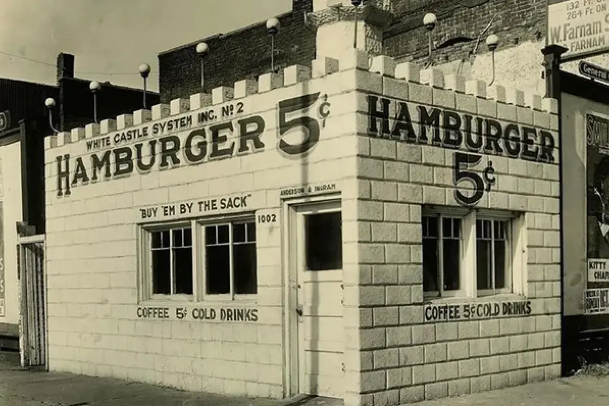 Historic White Castle Exterior Early 1900s