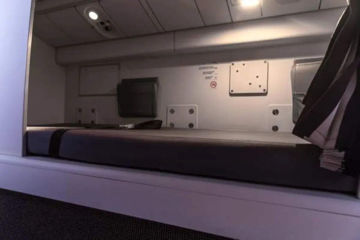 Hidden crew sleeping compartment inside aircraft