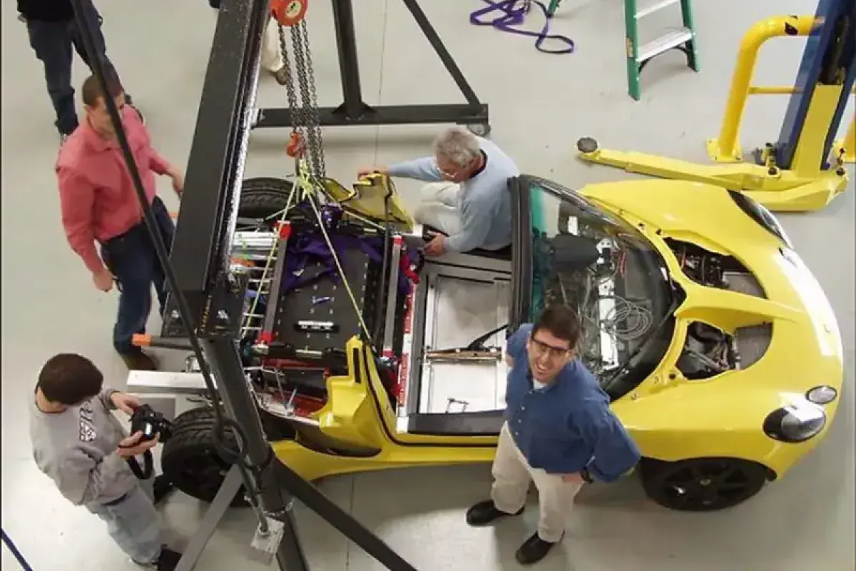 Early Tesla Motors team working on electric vehicle concepts