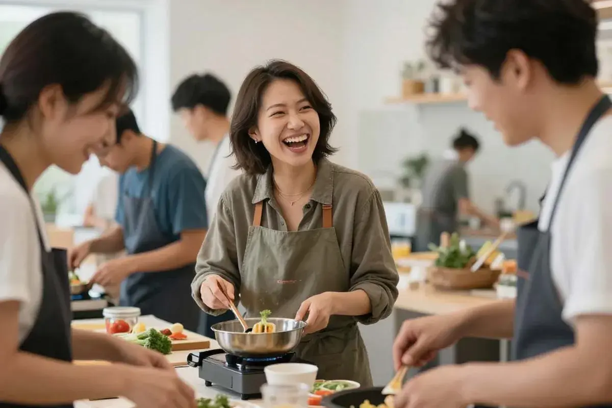 Connection built through cooking together
