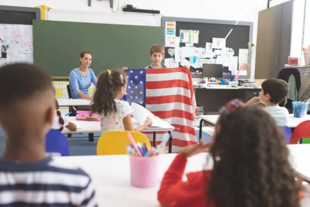 Elementary classroom focusing on inclusive activities