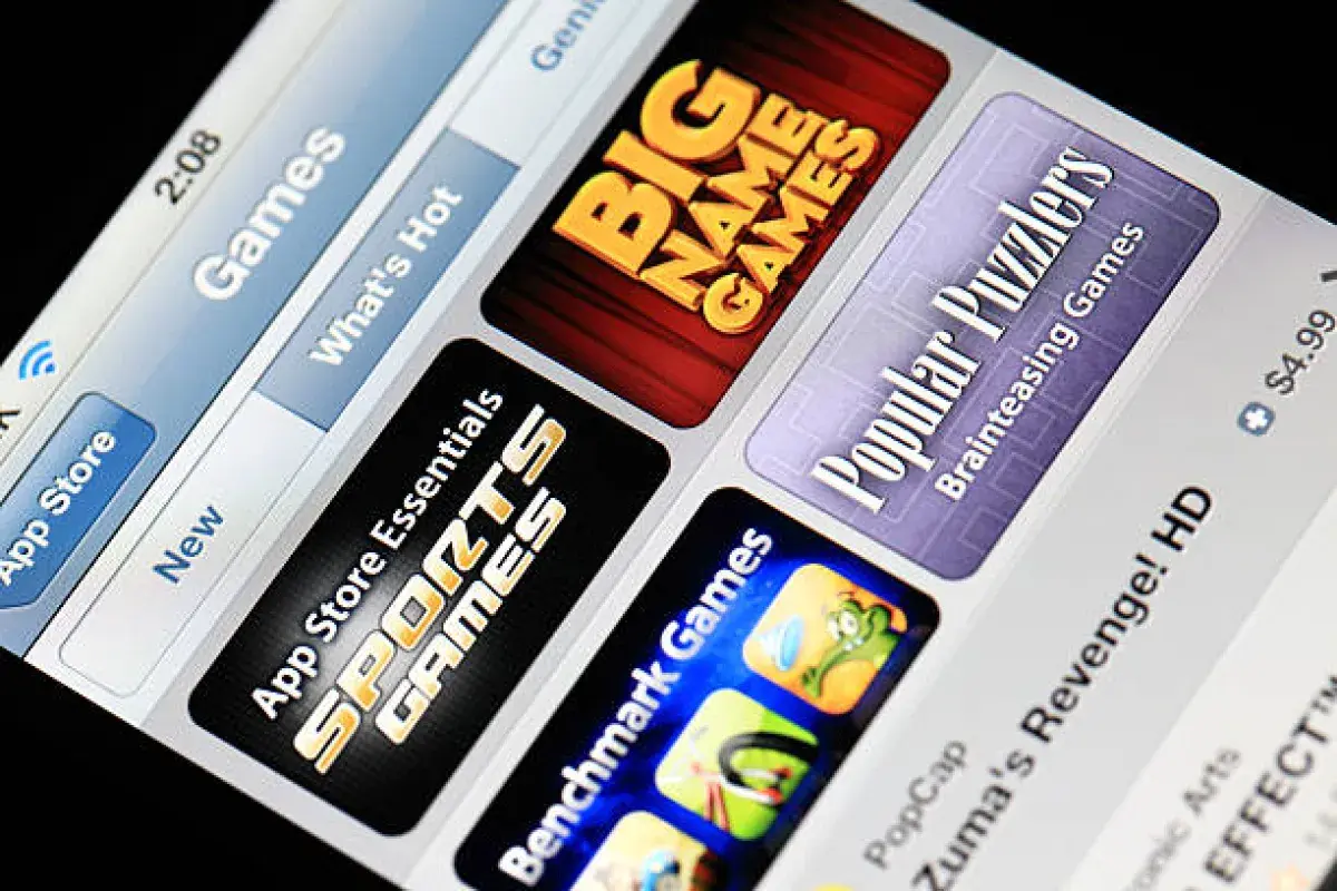 App Store marketplace showcasing various app icons