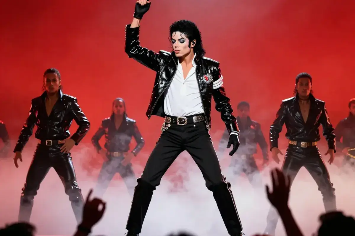 Michael Jackson performing Thriller in the 1980s