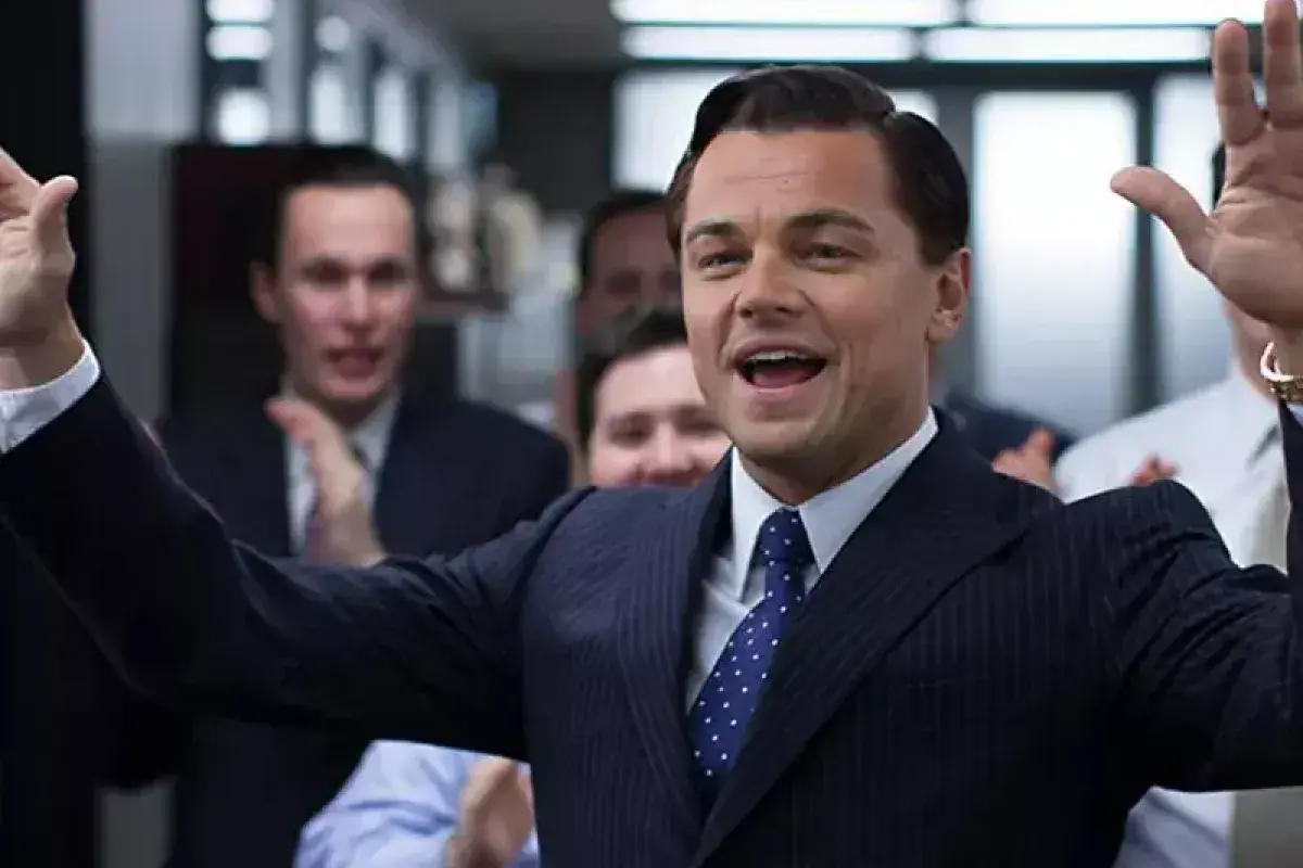Leonardo DiCaprio in The Wolf of Wall Street