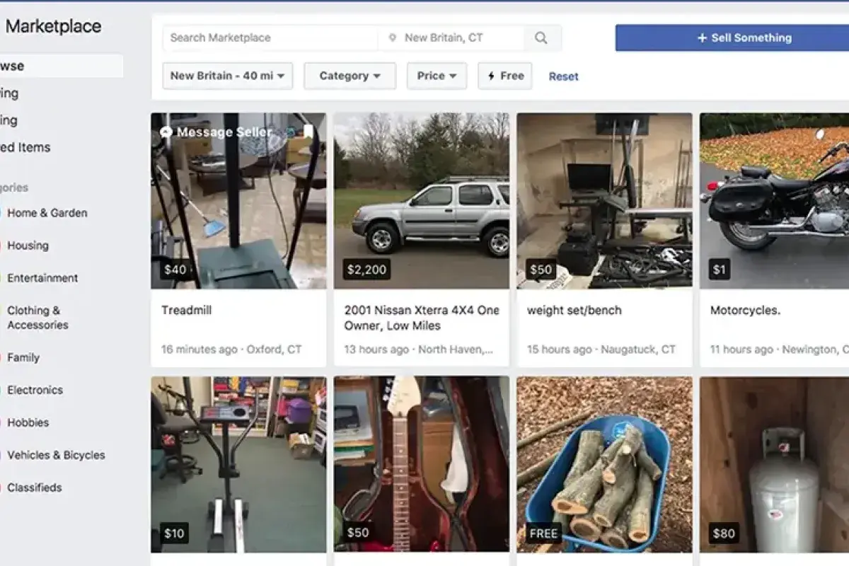 Fake online marketplace product listing