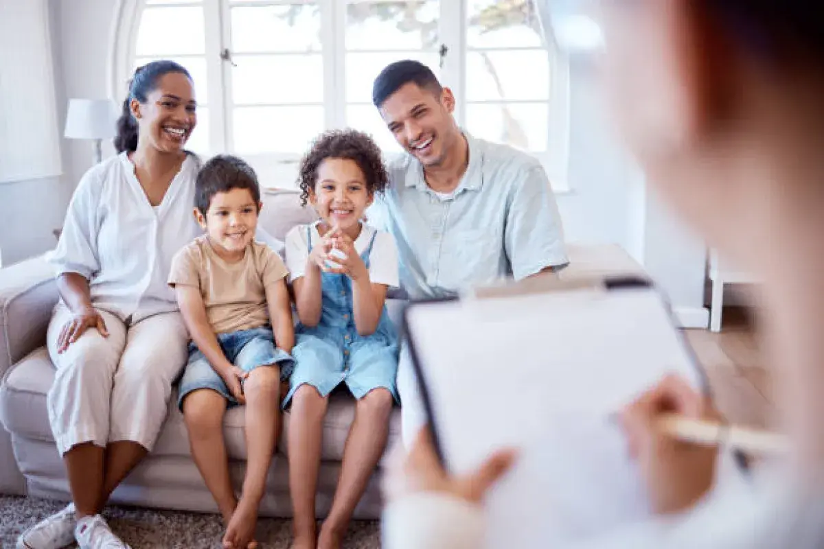  Healthy family benefiting from vaccination