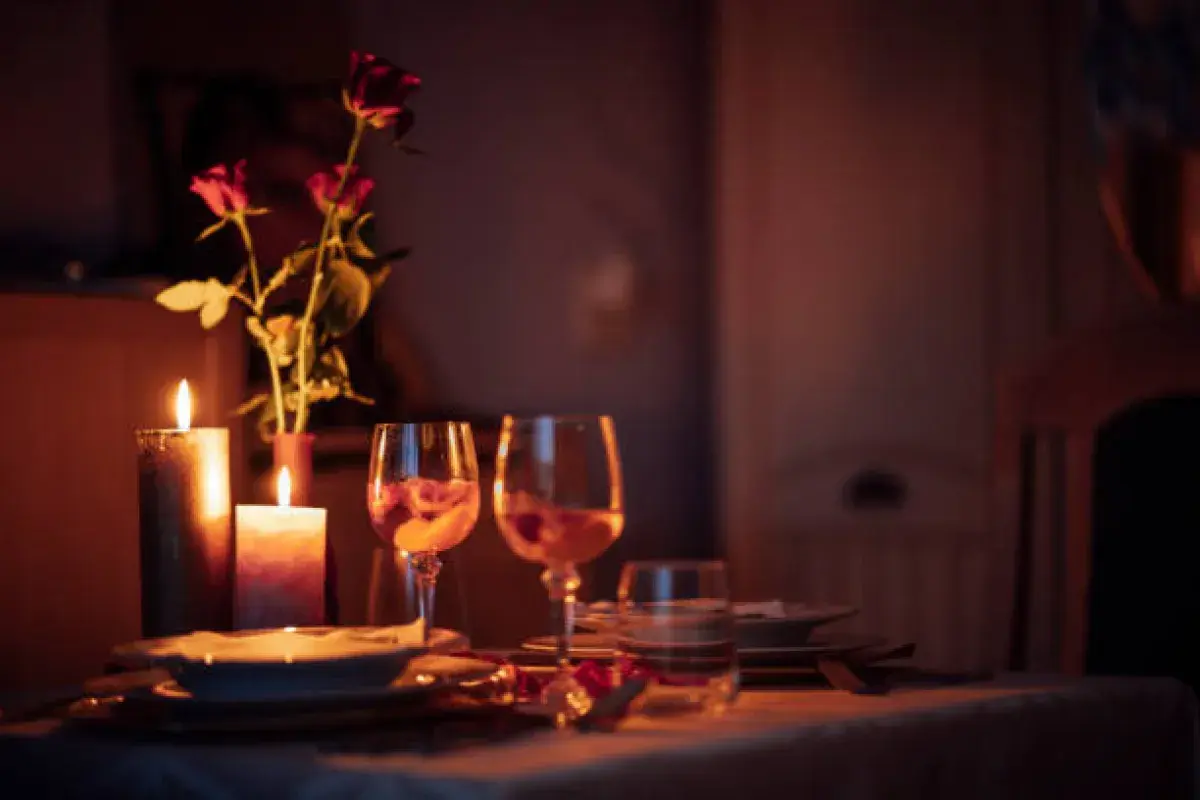 Red roses symbolizing love and romance