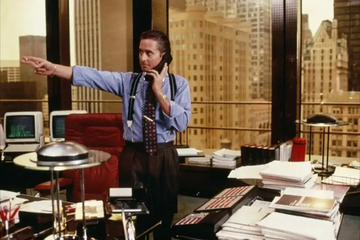 Michael Douglas as Gordon Gekko in Wall Street