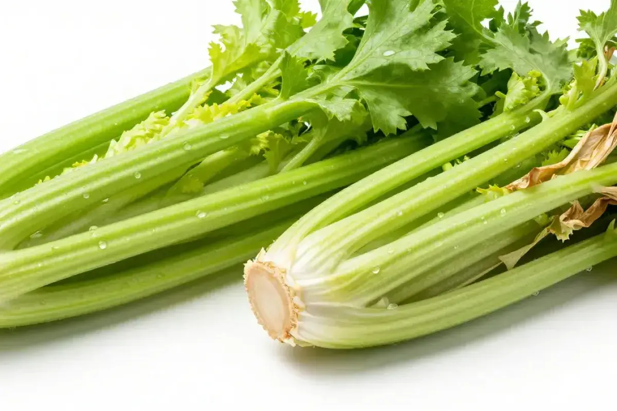  Fresh smooth vegetables next to wrinkled older produce
