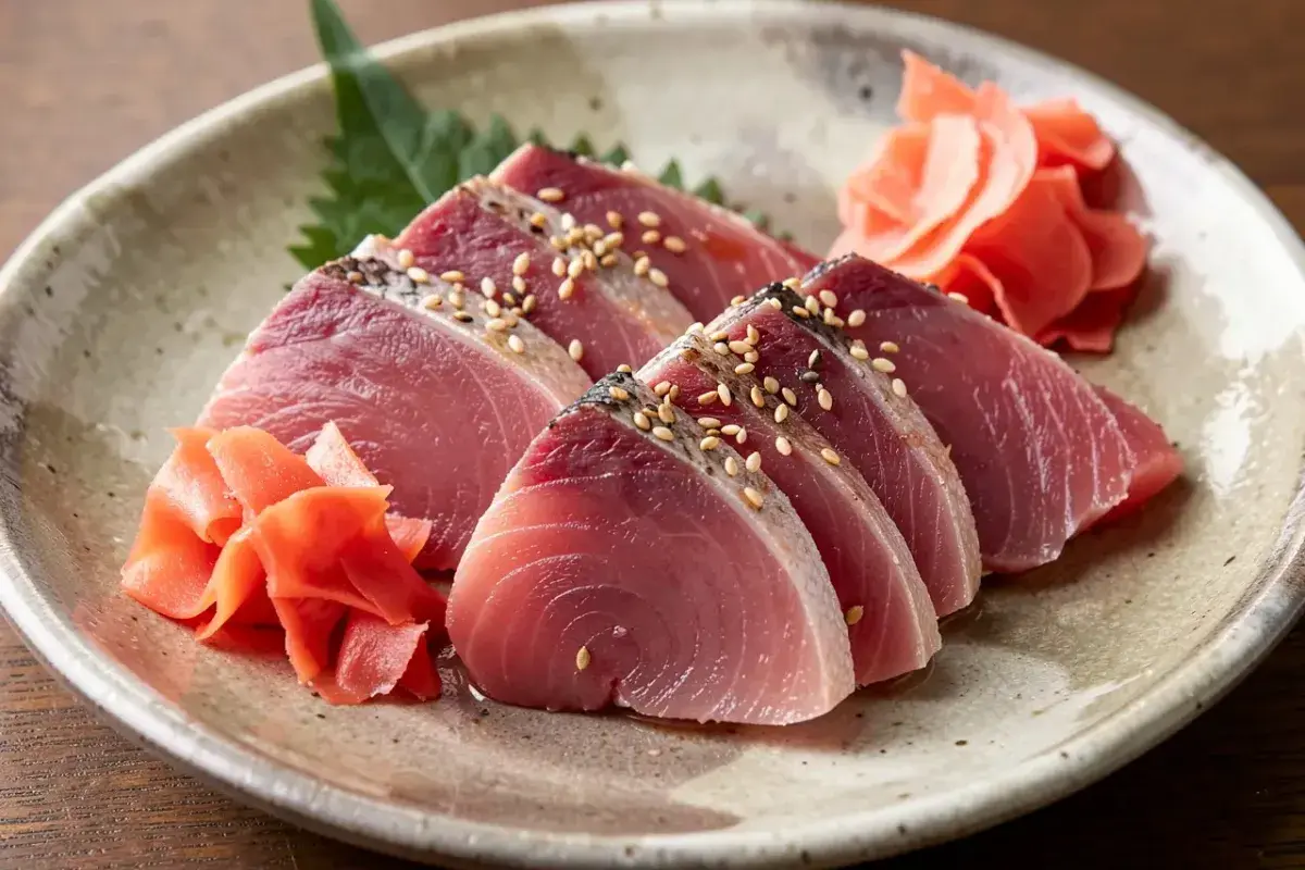 Harakami and harashimo tuna belly cuts prepared for sushi