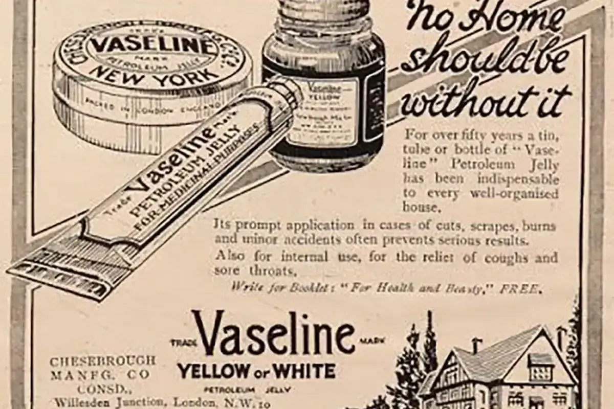 Nineteenth century Vaseline advertisement promoting multiple uses