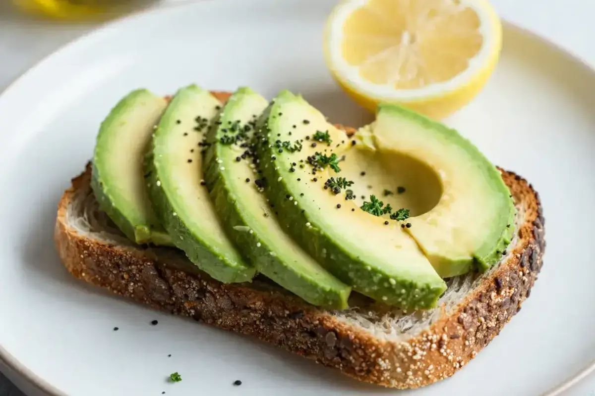 Creamy avocado rich in vitamin E and lutein