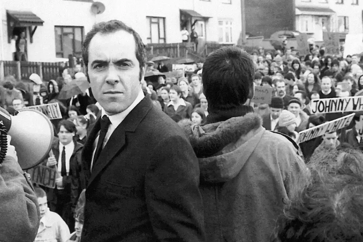 Unarmed protesters during the Bloody Sunday march