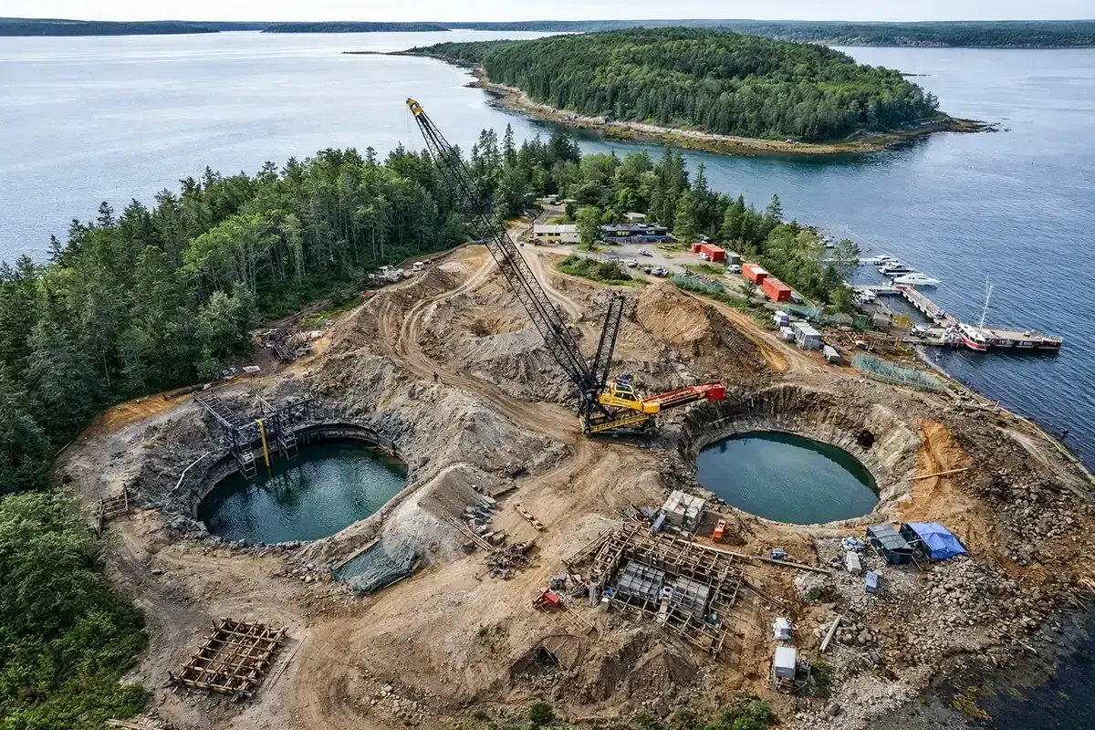 Oak Island Nova Scotia mysterious excavation site