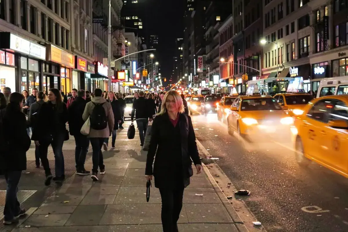 Choosing safe and well lit walking routes