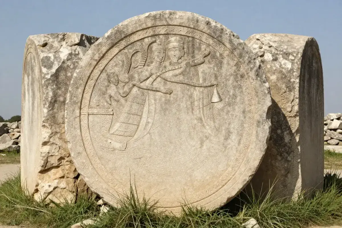 Megalithic pillars at Gobekli Tepe, Turkey
