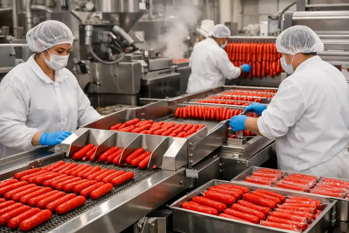 Hot dog manufacturing process in the Philippines
