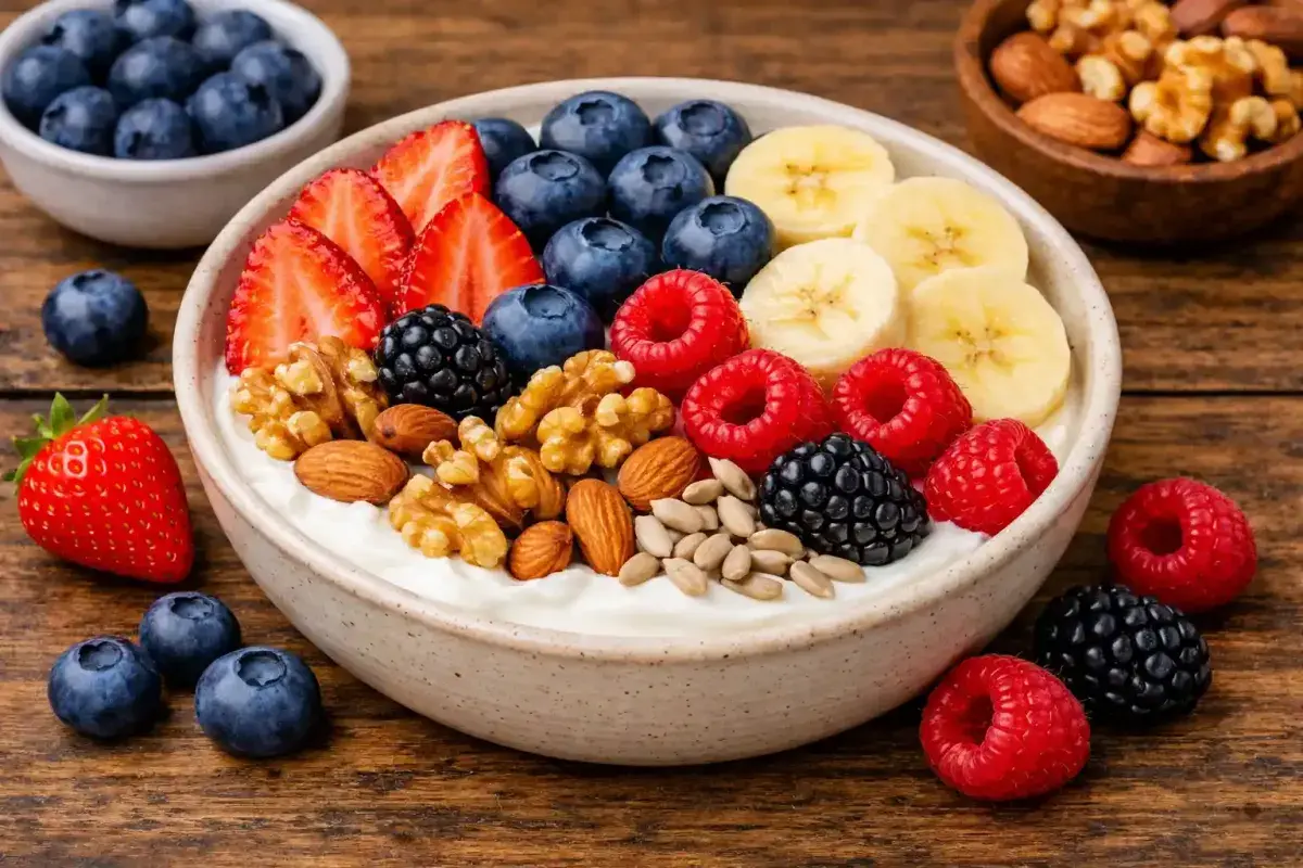 Greek yogurt rich in protein for hair growth
