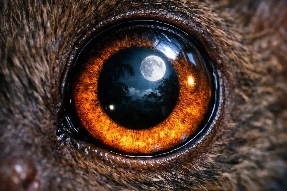 Giant tarsier eye adapted for night vision