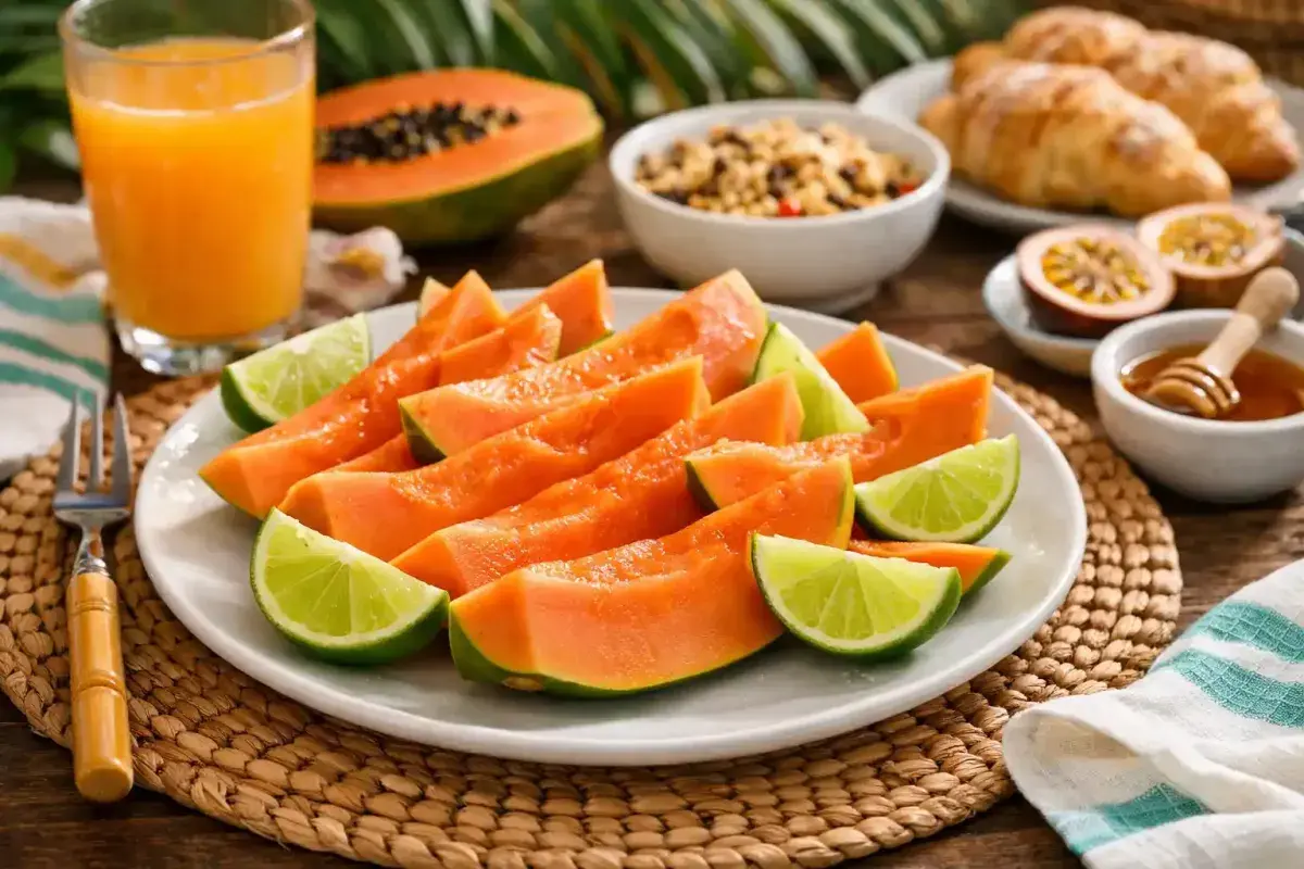 Papaya fruit that may help support regular digestion