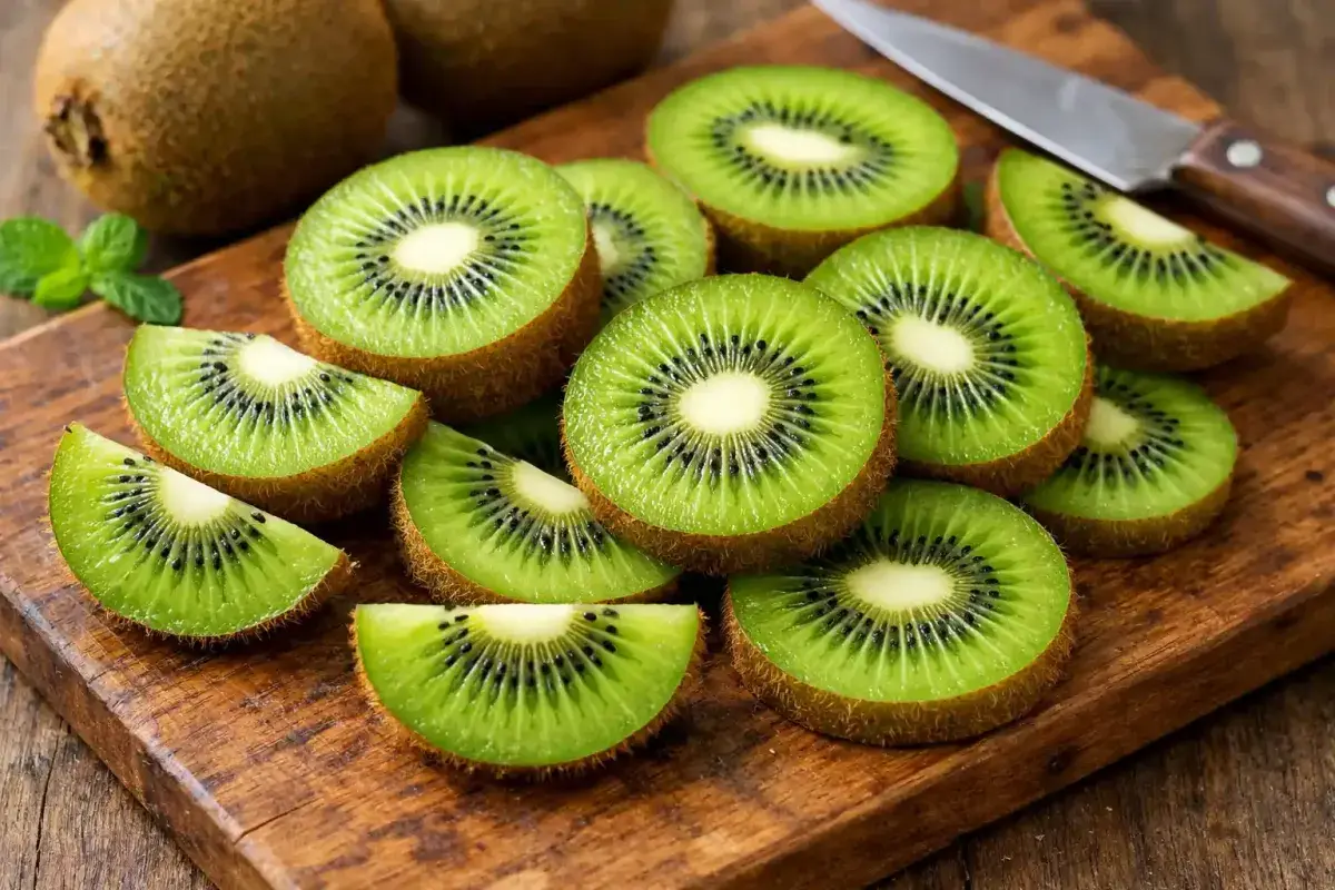 Fresh kiwi fruit that may support healthy digestion