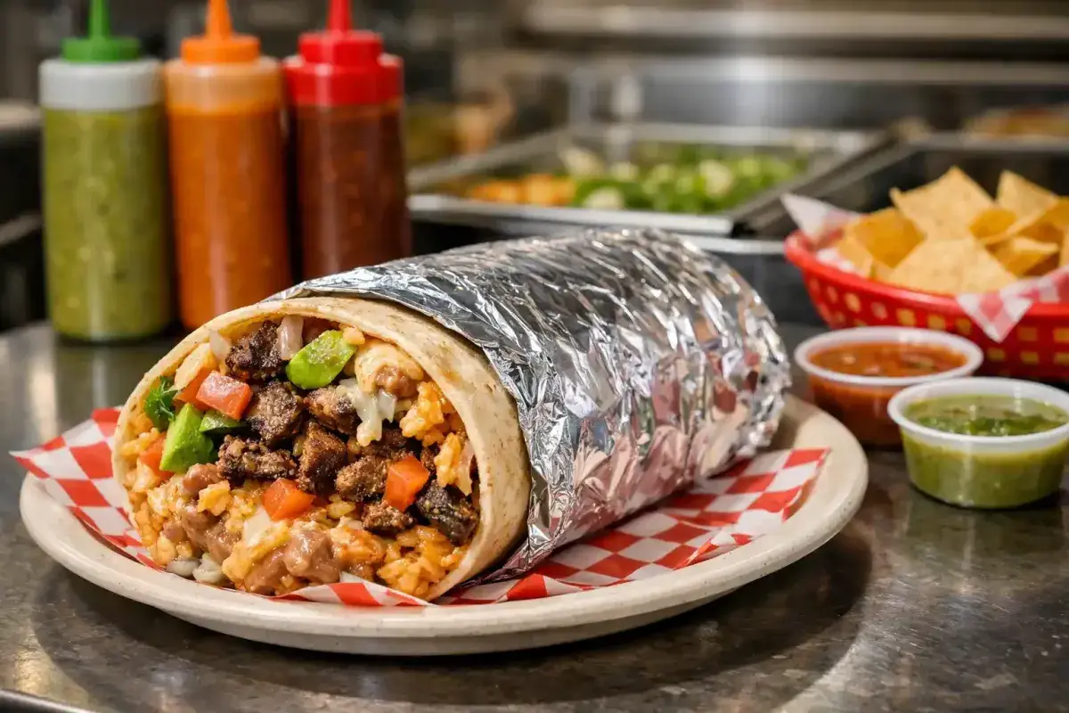 Authentic Mission style burrito from San Francisco