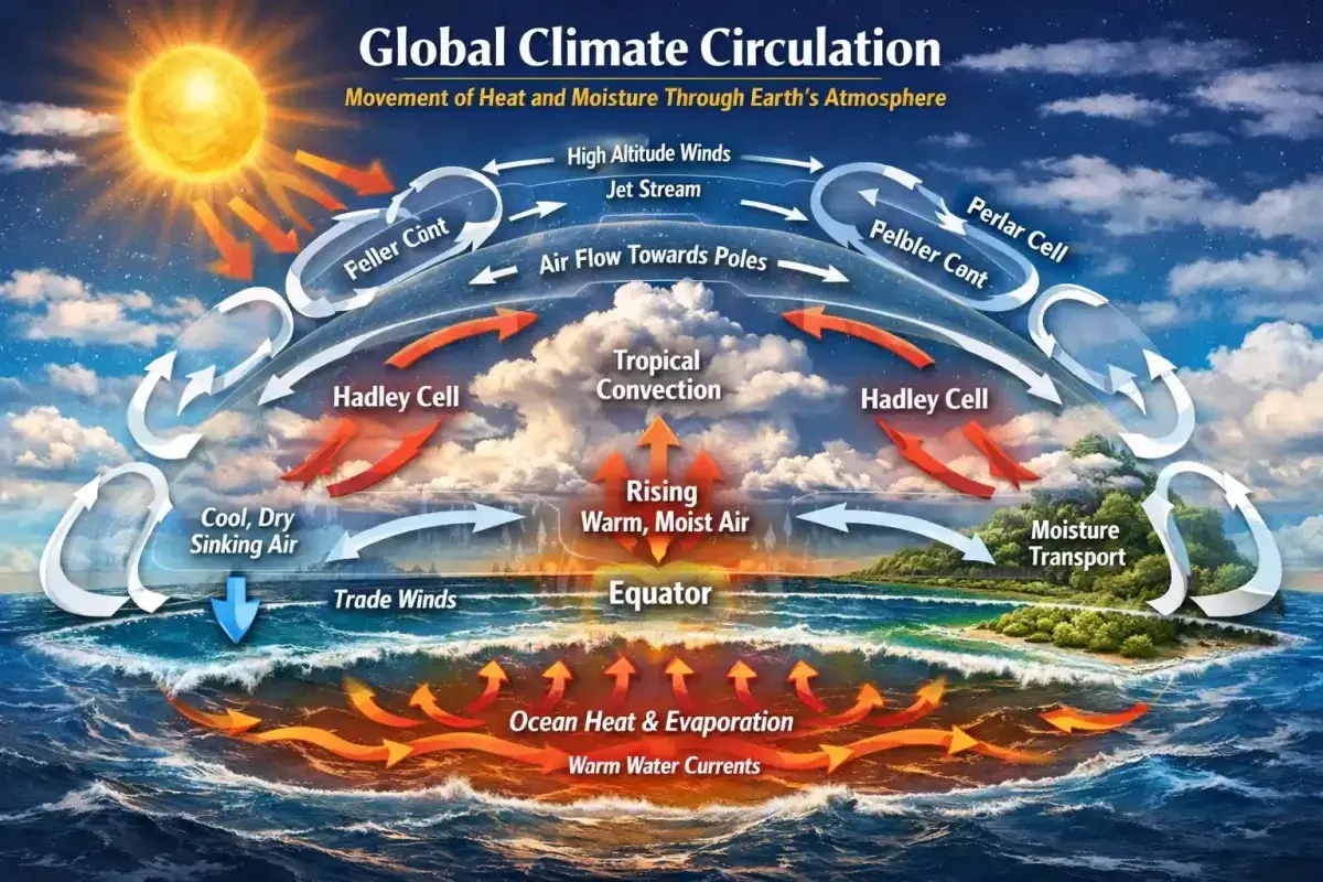 Movement of Heat and Moisture Through Earth's Atmosphere