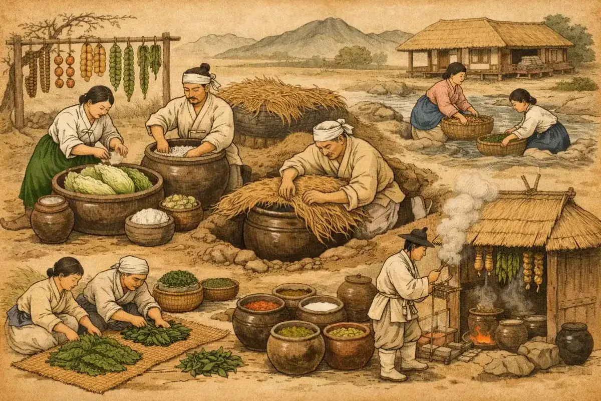 Ancient Korean Methods of Preserving Vegetables Before Refrigeration