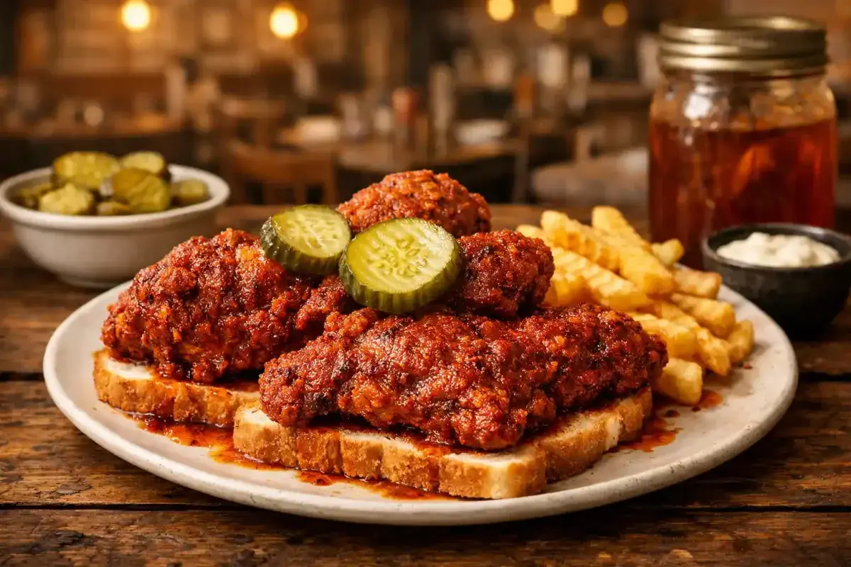 Authentic Nashville Hot Chicken Served Tennessee Style
