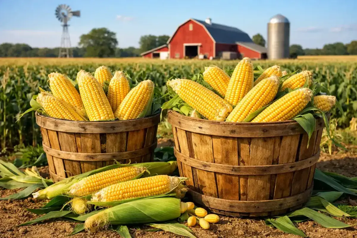 Fresh Nebraska Sweet Corn Harvest