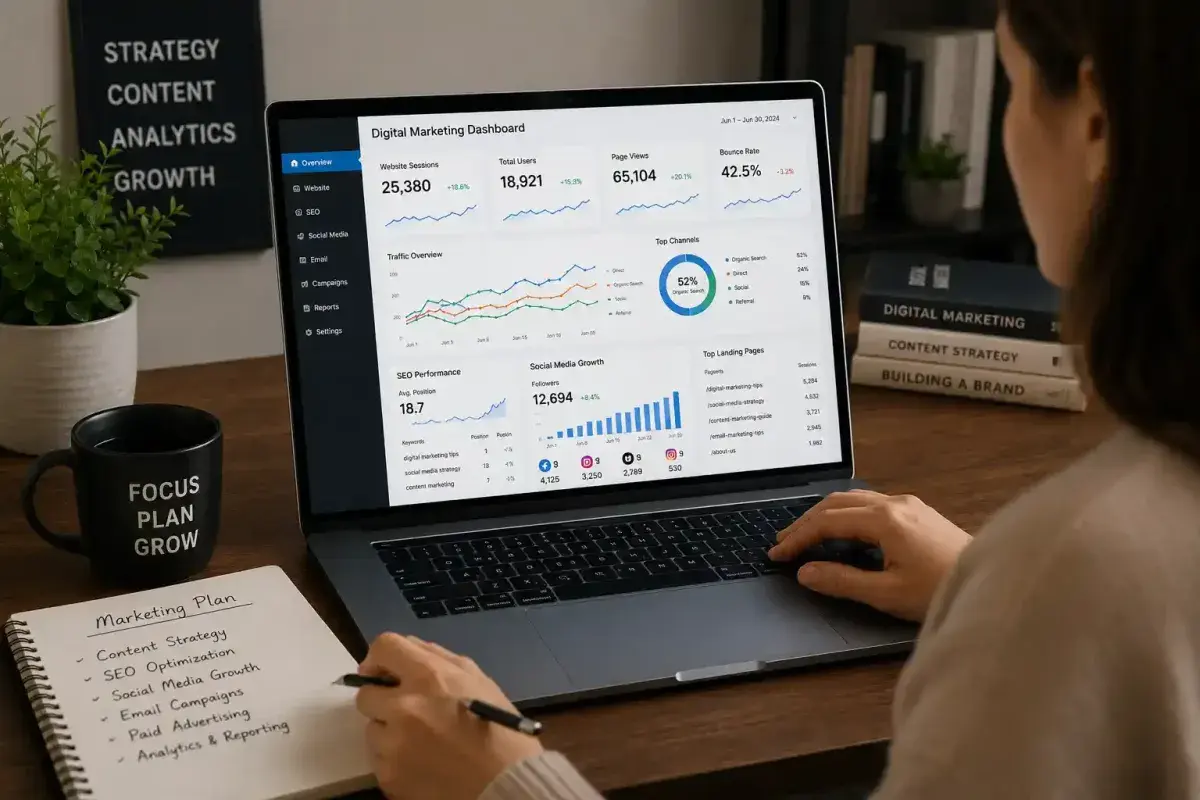 Integrating Analytics and Social Networks Into a Website