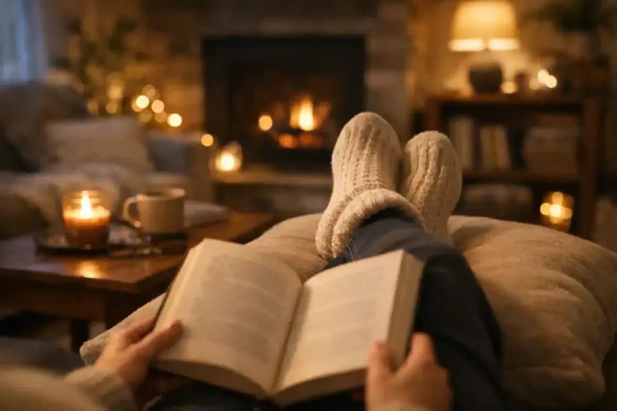 Relaxing feet after a long active day