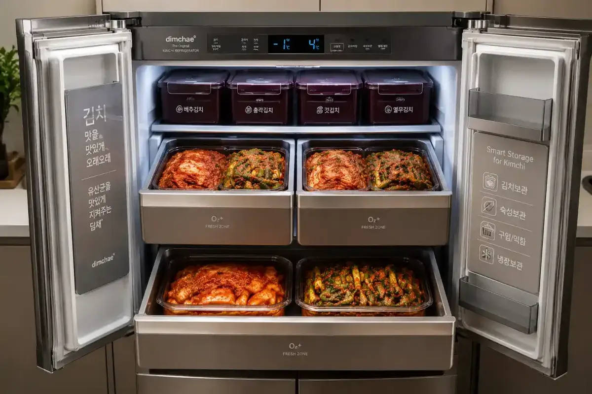 Specialized Korean Refrigerator Designed for Kimchi Storage