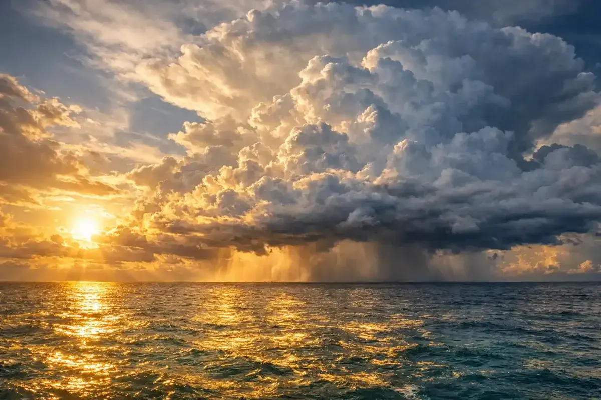 Warm Ocean Waters Providing Energy for Storm Formation