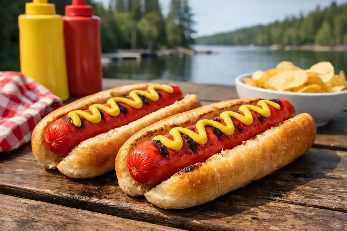 Traditional Maine Red Snapper hot dogs