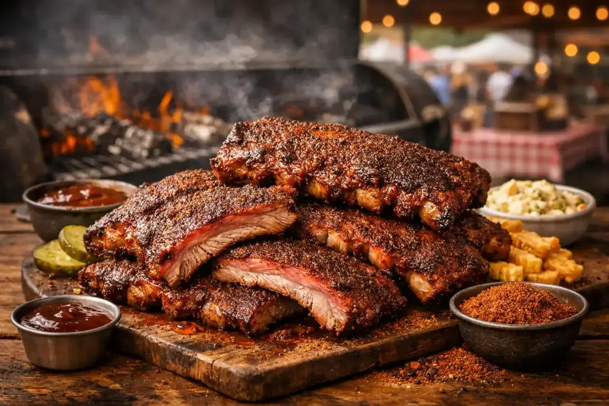 Traditional Memphis Style Barbecue Ribs